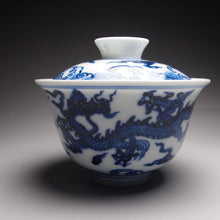 Load image into Gallery viewer, 150ml Dragon Qinghua Fanggu Jingdezhen Porcelain Gaiwan