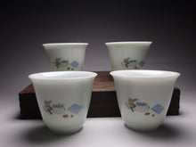 Load image into Gallery viewer, Table of Study Painting Youzhongcai Fine Porcelain Tea Set, 釉中彩博古套装