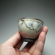 Load image into Gallery viewer, Blue blossoms Kohiki style stoneware teacups, 36ml