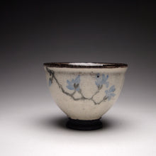 Load image into Gallery viewer, Blue blossoms Kohiki style stoneware teacups, 36ml