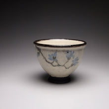 Load image into Gallery viewer, Blue blossoms Kohiki style stoneware teacups, 36ml