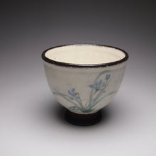 Load image into Gallery viewer, Irises Kohiki style stoneware teacups, 36ml