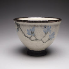Load image into Gallery viewer, Blue blossoms Kohiki style stoneware teacups, 36ml