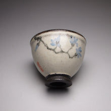 Load image into Gallery viewer, Blue blossoms Kohiki style stoneware teacups, 36ml