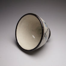 Load image into Gallery viewer, Blue blossoms Kohiki style stoneware teacups, 36ml