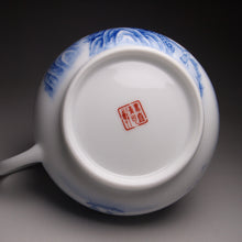 Load image into Gallery viewer, 205ml Qinghua Hand Painted Lanscape Jingdezhen Porcelain Teapot, 甜白釉重工山水壶