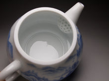 Load image into Gallery viewer, 205ml Qinghua Hand Painted Lanscape Jingdezhen Porcelain Teapot, 甜白釉重工山水壶