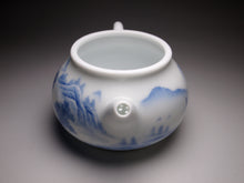 Load image into Gallery viewer, 205ml Qinghua Hand Painted Lanscape Jingdezhen Porcelain Teapot, 甜白釉重工山水壶