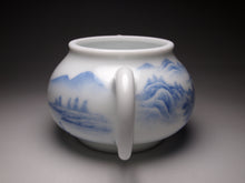 Load image into Gallery viewer, 205ml Qinghua Hand Painted Lanscape Jingdezhen Porcelain Teapot, 甜白釉重工山水壶