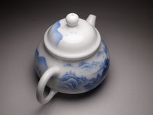 Load image into Gallery viewer, 205ml Qinghua Hand Painted Lanscape Jingdezhen Porcelain Teapot, 甜白釉重工山水壶