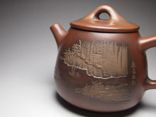 Load image into Gallery viewer, Shipiao Nixing Teapot with Sea and Land Carvings by Li Changquan黎昌权浮雕石瓢壶 225ml