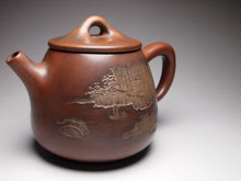 Load image into Gallery viewer, Shipiao Nixing Teapot with Sea and Land Carvings by Li Changquan黎昌权浮雕石瓢壶 225ml