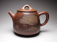 Load image into Gallery viewer, Shipiao Nixing Teapot with Sea and Land Carvings by Li Changquan黎昌权浮雕石瓢壶 225ml