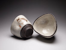 Load image into Gallery viewer, Three-sided Kitty Cat Kohiki style stoneware teacups, 50ml