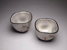 Load image into Gallery viewer, Four-sided Kitty Cat Kohiki style stoneware teacups, 50ml