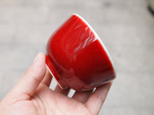 Load image into Gallery viewer, 130ml Fanggu Technique Fisherman Jihong, Youlihong and Qinghua Porcelain Teacup 青花霁红杯