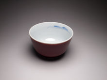 Load image into Gallery viewer, 130ml Fanggu Technique Fisherman Jihong, Youlihong and Qinghua Porcelain Teacup 青花霁红杯
