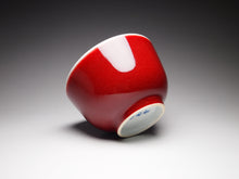 Load image into Gallery viewer, 130ml Fanggu Technique Fisherman Jihong, Youlihong and Qinghua Porcelain Teacup 青花霁红杯