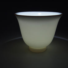 Load image into Gallery viewer, 40ml Flower Goddess Tianbai Jingdezhen Porcelain Teacup 甜白花神杯