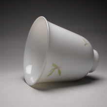 Load image into Gallery viewer, Fencai Bamboo Leaf Jingdezhen Porcelain Teacup, 竹叶花神杯, 60ml