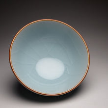 Load image into Gallery viewer, 65ml Azure Ruyao Chicken Heart Teacup 天青汝窑鸡心杯