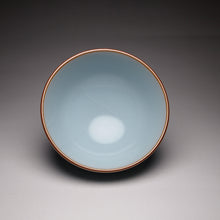 Load image into Gallery viewer, 65ml Chicken Heart Royal Jade Ruyao Teacup 汝窑御青小鸡心杯