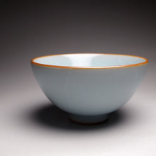 Load image into Gallery viewer, 65ml Azure Ruyao Chicken Heart Teacup 天青汝窑鸡心杯