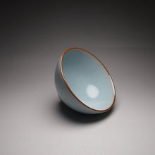 Load image into Gallery viewer, 65ml Chicken Heart Royal Jade Ruyao Teacup 汝窑御青小鸡心杯