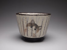 Load image into Gallery viewer, Kitty Cat Kohiki style stoneware teacups, 45ml