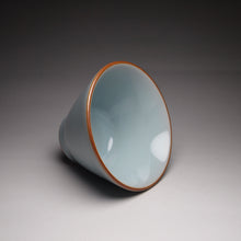 Load image into Gallery viewer, 75ml Horseshoe Royal Jade Ruyao Teacup 汝窑御青马蹄杯