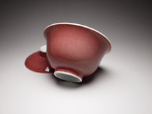 Load image into Gallery viewer, Fanggu JiangDouHong (Peach Blossom) Porcelain Gaiwan 仿古豇豆红盖碗