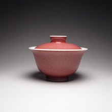 Load image into Gallery viewer, Fanggu JiangDouHong (Peach Blossom) Porcelain Gaiwan 仿古豇豆红盖碗