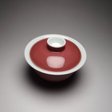 Load image into Gallery viewer, Fanggu JiangDouHong (Peach Blossom) Porcelain Gaiwan 仿古豇豆红盖碗