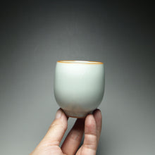 Load image into Gallery viewer, 95ml Fragrance Moon White Ruyao Teacup, 月白汝窑茶杯