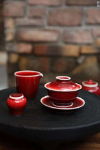 Load image into Gallery viewer, Langhong Porcelain Flower Goddess Gaiwan 耕隐郎红花神盖碗
