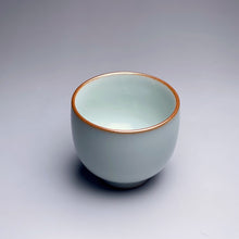 Load image into Gallery viewer, 35ml Zhili Moon White Ruyao Teacup, 直立月白汝窑茶杯