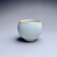 Load image into Gallery viewer, 25ml Mini Moon White Ruyao Teacup, 小月白汝窑茶杯