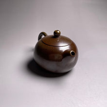 Load image into Gallery viewer, Wood Fired Xishi Nixing Teapot, 柴烧坭兴西施壶 by Liang Xin, 80ml