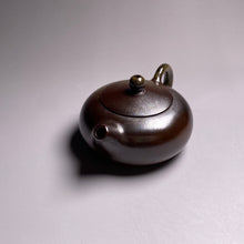 Load image into Gallery viewer, Wood Fired Bian Xishi Nixing Teapot, 柴烧坭兴西施壶 by Liang Xin, 70ml