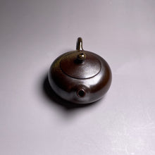 Load image into Gallery viewer, Wood Fired Bian Xishi Nixing Teapot, 柴烧坭兴西施壶 by Liang Xin, 70ml