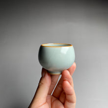 Load image into Gallery viewer, 40ml Small Sky Blue Ruyao Teacup
