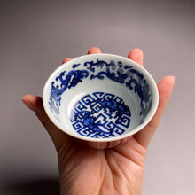 Load image into Gallery viewer, Jihong Glaze Qinghua Porcelain Auspicious Dragons and Bats Cup