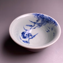 Load image into Gallery viewer, Fanggu Technique Jihong and Qinghua Porcelain Bird and Fish Cup