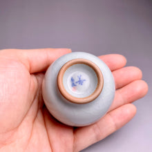 Load image into Gallery viewer, 35ml Zhili Moon White Ruyao Teacup, 直立月白汝窑茶杯