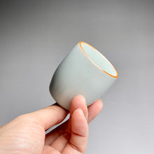 Load image into Gallery viewer, 25ml Mini Fragrance Moon White Ruyao Teacup, 月白汝窑茶杯