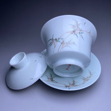 Load image into Gallery viewer, 150ml Bamboo Motif Youzhongcai Master's Jingdezhen Porcelain Gaiwan