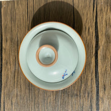 Load image into Gallery viewer, Plum Blossoms on Moon White Ruyao Gaiwan 汝窑月白盖碗