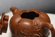 Load image into Gallery viewer, Fully Handmade Zhuni Pumpkin Yixing Teapot, 全手工朱泥南瓜壶, 65ml