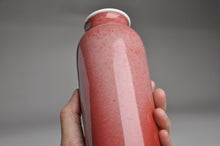 Load image into Gallery viewer, Fanggu JiangDouHong (Peach Blossom) Porcelain Vase 仿古豇豆红花瓶