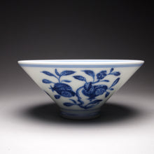 Load image into Gallery viewer, 100ml Three Fruits Qinghua Fanggu Jingdezhen Porcelain Douli Teacup